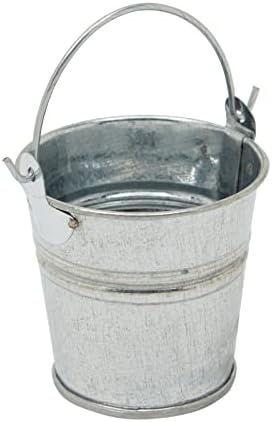24 Pack Mini Metal Buckets with Handles for Parties
