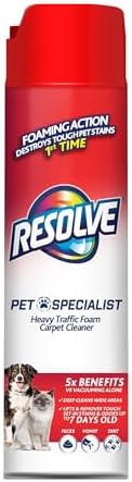 Resolve Pet Specialist Heavy Traffic Foam Carpet Cleaner 22oz 1