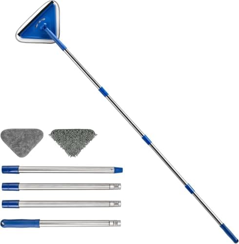 Bryquelin Wall Cleaner Mop with Stainless Steel Handle 1