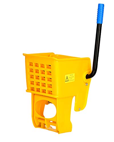Alpine Industries Heavy Duty Mop Bucket Wringer Combo - Yellow