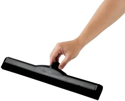 Clean Tek Professional 1811 Inch Floor Squeegee - Heavy-Duty Black Plastic Wiper