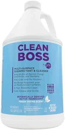 CleanBoss Botanical Disinfectant 128 oz - 999 Germ Virus Kill