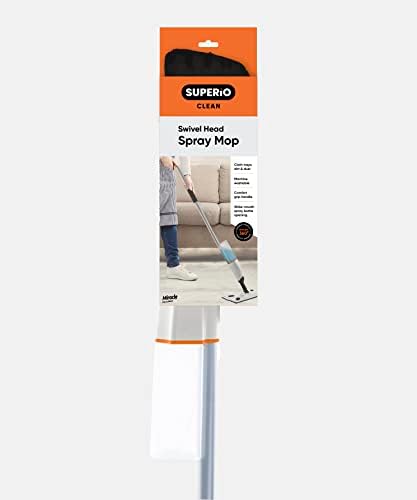 Superio Spray Mop with Washable Microfiber Pad - Grey