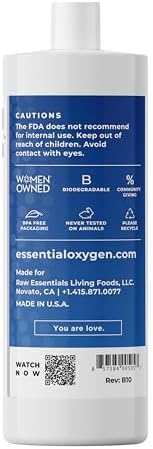 Essential Oxygen 3 Food Grade Hydrogen Peroxide 32 Fl Oz 1