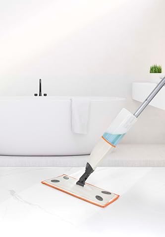 Superio Spray Mop with Washable Microfiber Pad - Grey