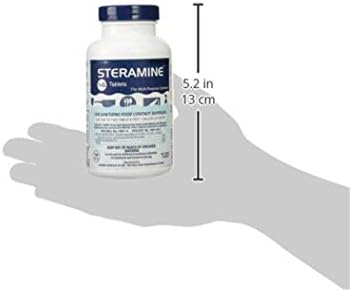 Steramine Quaternary Sanitizing Tablets - 150 Tablets per Bottle 3-Pack