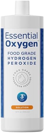 Essential Oxygen 3 Food Grade Hydrogen Peroxide 32 Fl Oz 1