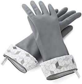 Full Circle Splash Patrol Natural Latex Cleaning Gloves SmallMedium Grey
