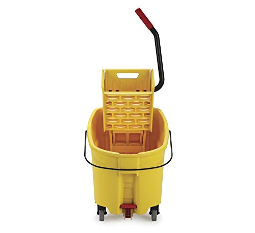 Rubbermaid 35Qt WaveBrake 20 Mopping Bucket with Foot Pedal Drain 1