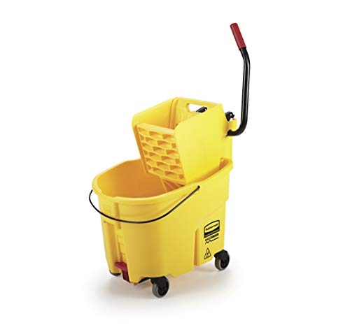 Rubbermaid 35Qt WaveBrake 20 Mopping Bucket with Foot Pedal Drain 1