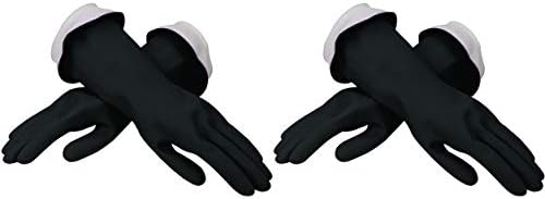 Casabella Premium Waterblock Latex Gloves - 2 Pack Black