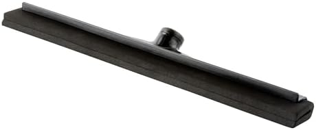 Clean Tek Professional 1811 Inch Floor Squeegee - Heavy-Duty Black Plastic Wiper
