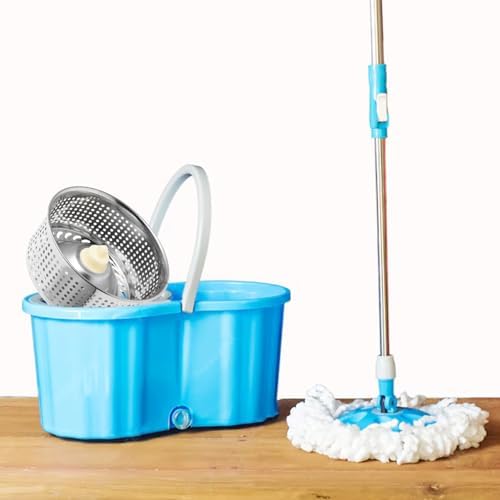 Ipetboom Stainless Steel Rotating Mop Bucket Basket