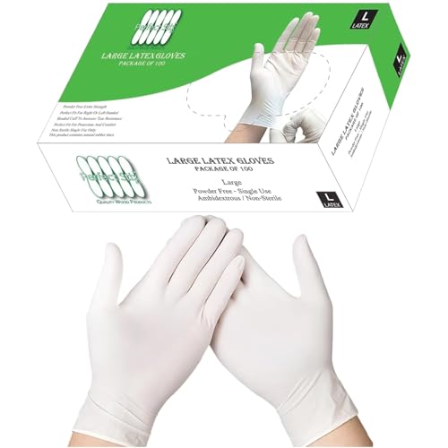 Perfect Stix Large Powder-Free Latex Gloves 100ct Pack