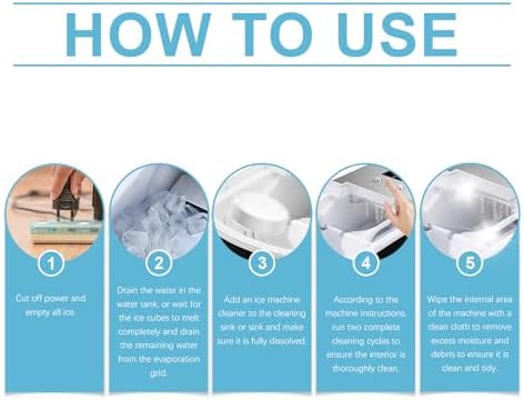 TIMLIFE Ice Machine Descaler Cleaner - 24 Tablets