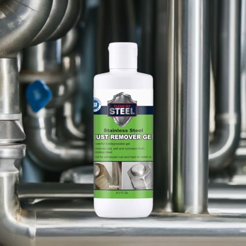 CLEAN MY STEEL Heavy-Duty Rust Remover for Stainless Steel and Metal Surfaces 85 oz