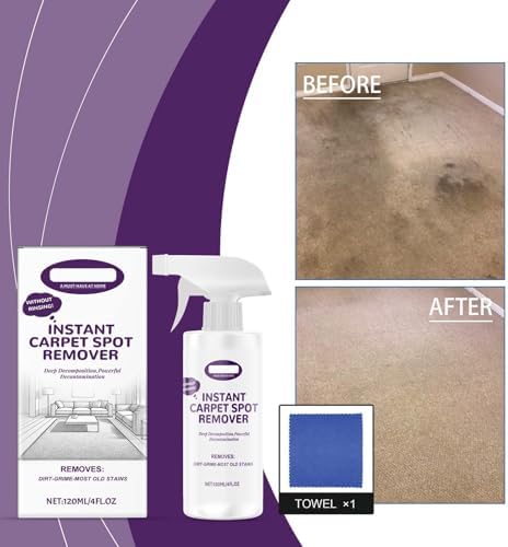 Instant Carpet Spot Remover with Reusable Cloth