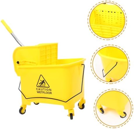 PACKOVE Mop Bucket with Side Press and Wheels