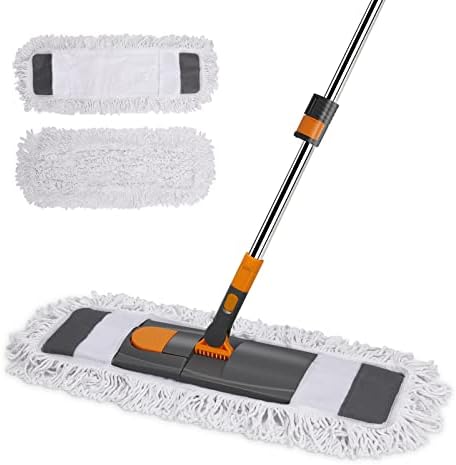 MASTERTOP Dust Mop for Floor Cleaning with 2 Pads