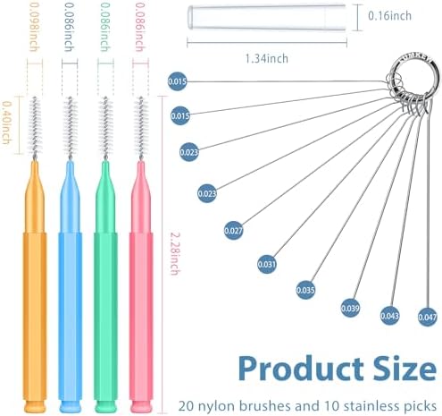 30pcs Multisize Shower Head Cleaner Tool Set