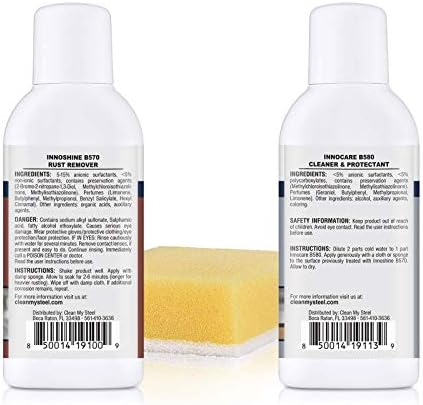CLEAN MY STEEL Stainless Steel Rust Stain Remover Kit