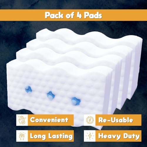 MaxSpark Magic Eraser Sponge 4 Pads 1