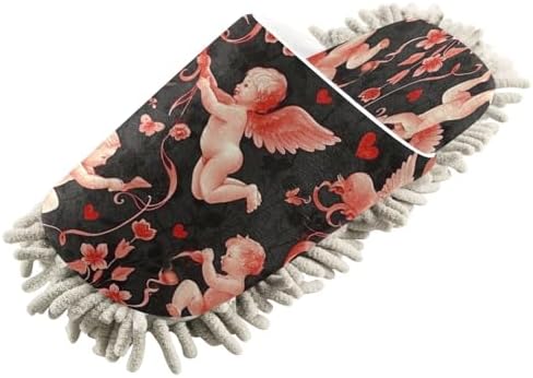 Bulletgxll Cartoon Cupids Cleaning Slippers Mop Pads