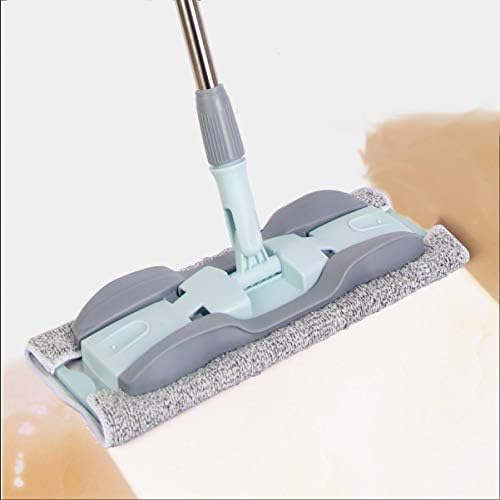 YOUSHANGJIA Microfiber Floor Mop - 15 Inch with 4 Washable Pads and Adjustable Handle