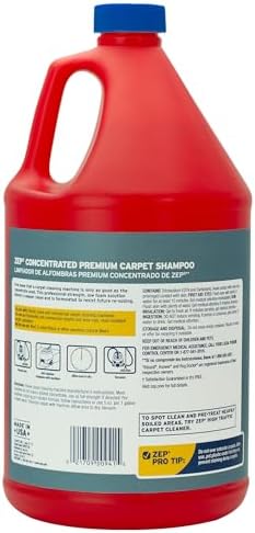 Zep Premium Carpet Cleaner Shampoo 1 Gallon Case of 2