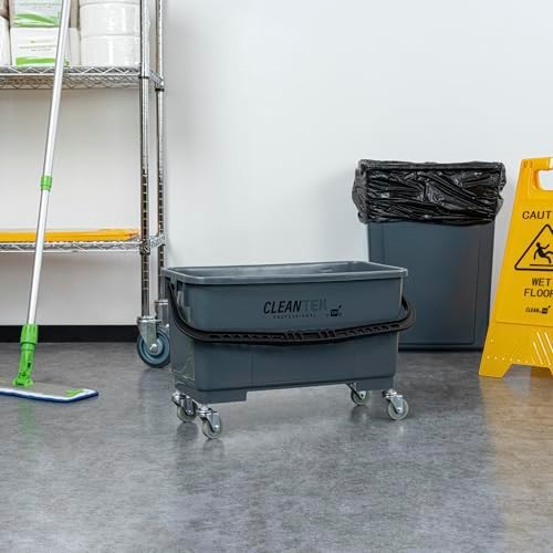 Restaurantware-Clean Tek 25 Quart Mop Bucket With Wheels