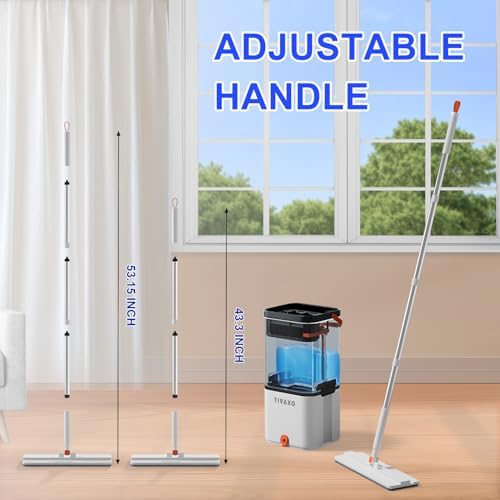 TIVAXO Mop and Bucket Set with Automatic Water Separation