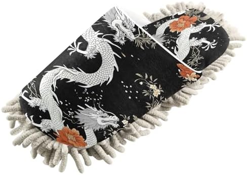Zhirexin Black Dragons Cleaning Slippers