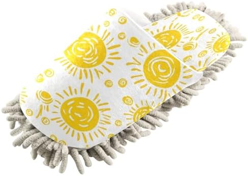 Bulletgxll Swirling Suns Mop Slippers Washable 1