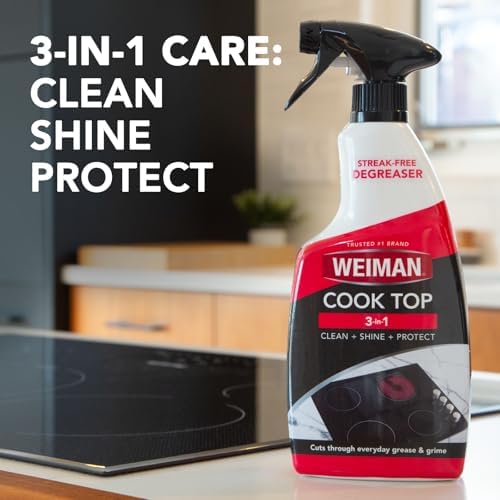 Weiman Cooktop Cleaner Spray 2 Pack with Micro Towel 1