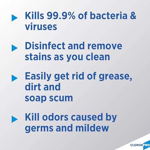 CloroxPro Disinfectant Cleaner with Bleach Spray 32 Oz Pack of 9