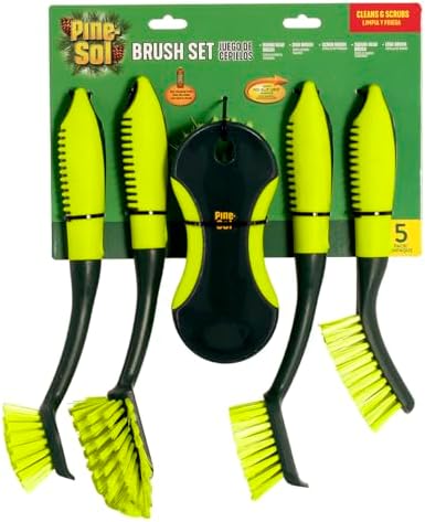 Pine-Sol Scrub Brush Set 5 Pieces
