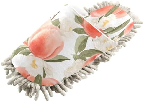 Pink Peach Microfiber Cleaning Slippers for Daily Use