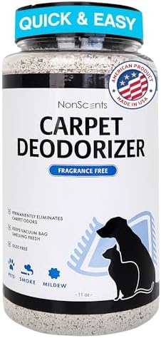 NonScents Carpet Rug Odor Eliminator - Pet Safe Fragrance Free