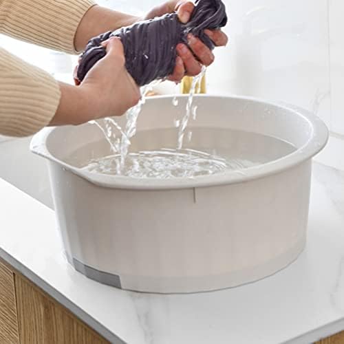 Ipetboom 1Pc Wash Basin with Washboard Grey 1