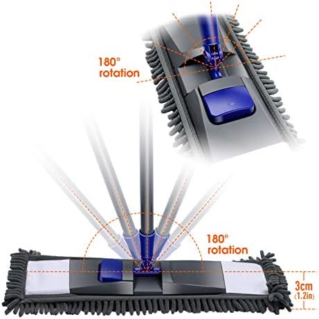 MASTERTOP Professional Microfiber Floor Mop with 4 Refills 1