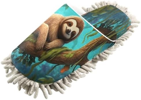 Bulletgxll Mopping Slippers - Soft Microfiber Cleaning Slippers for Home Use