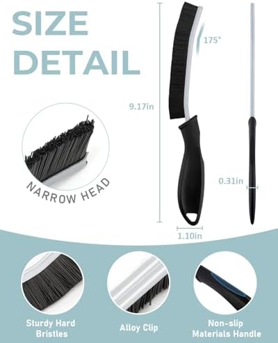 SXhyf Hard Bristle Crevice Cleaning Brush - Multi-Use Durable Non-Slip