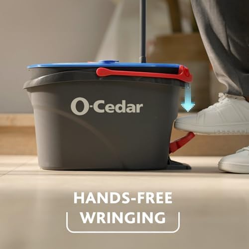 O-Cedar EasyWring RinseClean Microfiber Spin Mop Bucket with Lavender PAC Variety Pack