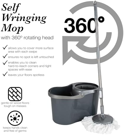 Simplify Self Wringing Mop Bucket Set