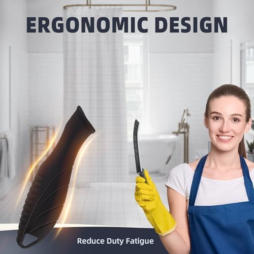 FOOGWEE Hard Bristle Crevice Cleaning Brush - 3 Black