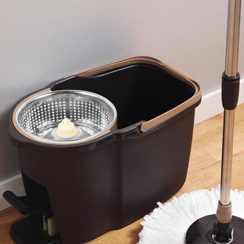 Ipetboom Stainless Steel Rotating Mop Bucket Basket