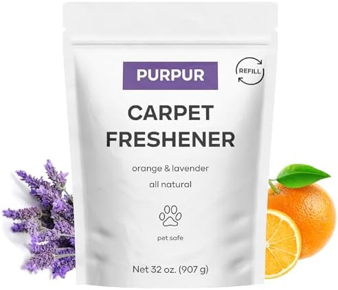 PURPUR Carpet Freshener Deodorizer Powder 32 oz Natural Scent
