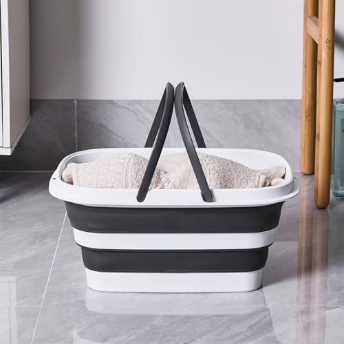 Timeglaxy 21 Gal Collapsible Mop Bucket with Handle