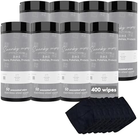Swanky Stainless Steel Cleaner Wipes - 400 Count