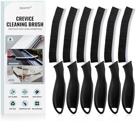 SXhyf Hard Bristle Crevice Cleaning Brush - Multi-Use Durable Non-Slip